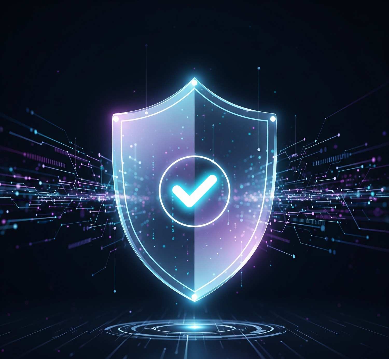 A shield icon representing security